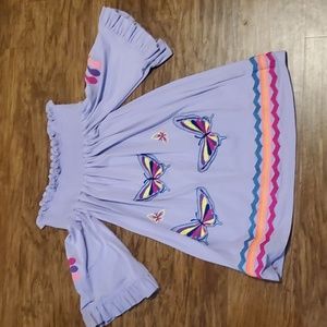 VaVa by Joy Han USA Womens lavender Floral Butterfly Embroided Boho Dres…